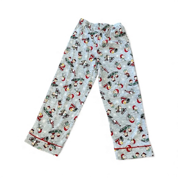 Peanuts Kids Christmas Pajama Bottoms - Picture 3 of 3